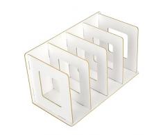 Scaffale da Scrivania in Legno Fai-da-te Scaffale per Libri Porta Dvd per Studenti Bambini Adulti (bianco caldo) Mobili per la Casa, Porta Dvd, Bambini (Bianco caldo)