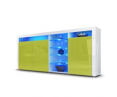 Kofkever Credenza moderna Mimosa, mobile industrial finitura tinta corten