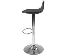 Miadomodo – lbhk11sw-1er – Sgabello da Bar con Reposapies e Girevole – Diversi Colori a Scelta – Nero – Diversi Colori a Scelta