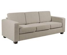 Amazon Brand - Movian Morat - Divano a 3 posti, 90 x 212 x 80 cm (Lu x La x A), tessuto color sabbia