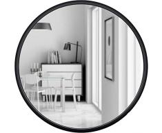 Specchi Decorativi Da Bagno Rotondi Neri - Cornice In Metallo Circolare Doppio Moderno Sopra Il Divano Specchio Da Parete Per Ingresso Circolare Fattoria Rustico Vintage Vanity Camera Da Letto Specc