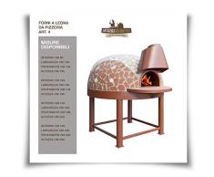 Forno a Legna/Gas Napoletano da Pizzeria Professionale (Diametro 100 cm)