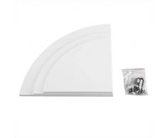 Solomi Mensola angolare - Mensola a Muro, Mensola angolare a Muro, mensola di stoccaggio for Arredamento Ufficio a casa 3 Pezzi