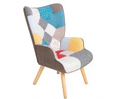 GARDENIA Poltrona Relax Quebec Patchworks Patchwork, 69 x 75 x 95