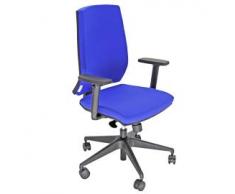 POLTRONA SEMIDIREZIONALE LR1SE No Flame Blu c/bracc. Unisit
