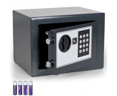 TecTake CASSAFORTE A MURO NUMERICA DIGITALE ELETTRONICA SICURO 17x23x17 cm + 4 x AA batterie