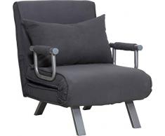 DecHome HOMCOM - Poltrona Letto trasformabile Colore Grigio