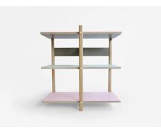 Pila Libreria - Stack Bookshelf - Olandese - Design - a mano - Living - Elettrodomestici - Legno - Modulare - Lorier