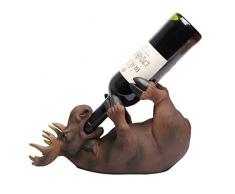 Wepread Portabottiglie da Deer controsoffitto, Supporto per Bottiglia in Resina da Tavolo, Perfetto per Arredamento per la casa e Attrezzatura da Cucina Rack, Bar, Cantina, armadietto, dispensa