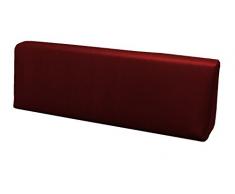 SET CUSCINI PER DIVANI PALLET BANCALI Seduta 120x80x15 cm + Schienale 120x39x11-19 cm - Ecopelle IDROREPELLENTE BORDO