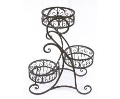 Scala fiorita HX12556 Porta-fiori 65cm con 3 Cesti Sgabello Sgabello di fiori Scaffale