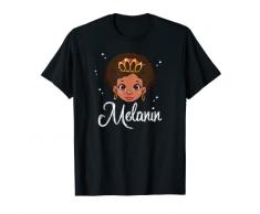 Pouf afro camicia bambina africana melanina per bambini Maglietta