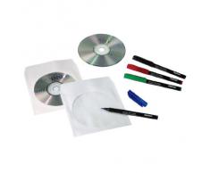 HAMA Bustine Porta CD/DVD, 100 Pezzi, Bianco