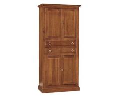 Lo Scrigno Arredamenti, Dispensa/Armadio Da Cucina 4 Porte 2 Cassetti Tinta Noce W394/N