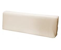 SET CUSCINI PER DIVANI PALLET BANCALI Seduta 120x80x15 cm + Schienale 120x39x11-19 cm - Ecopelle IDROREPELLENTE COLORE CREMA