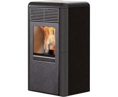 Stufa a pellet ITALIANA CAMINI modello POINT ceramica grigia