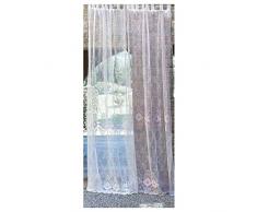 Blanc Mariclò Tenda con Passanti stile Shabby Chic in Cotone Rosa Arredo Casa