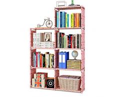 Scaffale Portaoggetti a 6 Cubi, Libreria, Scarpiera, Scaffale per Organizer in Soggiorno, Camera per Bambini, per Giocattoli e necessità Quotidiane