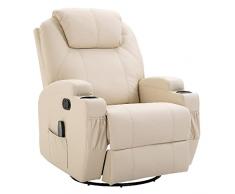 Poltrona Relax Massaggiante Crema 029V03CW/700