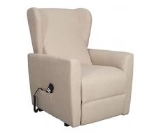 POLTRONE ITALIA - Isabel detraibile 19% Poltrona meccanica VERTICAL 2 motori alzapersona elettrica elevabile reclinabile relax letto - scegli accessori - Canapa antimacchia