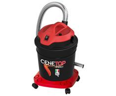 RIBIMEX - Aspiracenere elettrico Cenetop con pulizia filtro, 18 L, 1200 W - PRCEN012