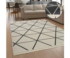 Paco Home Tappeto Salotto Moderno Soggiorno Lavabile in Lavatrice Motivo Scandinavo Motivo Boho, Dimensione:200x280 cm, Colore:Antracite 4