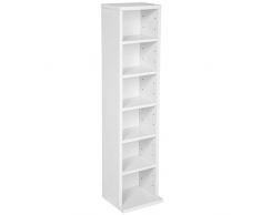 TecTake Scaffale Porta CD Dvd archiviazione 102 CD Supporto di archiviazione - Disponibile in Diversi Colori - (Bianco | No. 401700)