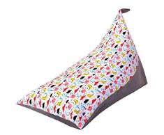 POHOVE Peluche Conservazione Pouf, Riempibile Pouf Sedia Cove-R, Grande Triangolo Poltrona Sacco Sedia per Bambini e Adulti, Cove-R Only, Conservazione Design Stuffie Sedile - Colore 5, Free Size