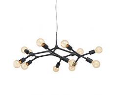 Eglo Lampadario a Sospensione, Nero