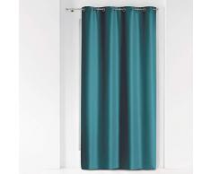 Douceur dintérieur Tenda con occhielli in metallo, 140 x 260 cm, poliestere tinta unita essenziale petrolio