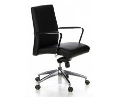 Sedia Girevole Barolo 10 Pelle Nero
