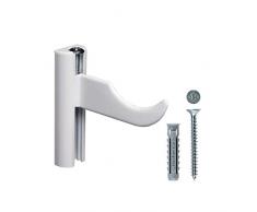 Fischer TX Mensola per Radiatori e Termosifoni Tubolari a 2 e 3 colonne,per Pareti in Cartongesso,537955, Bianco