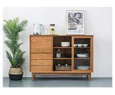 Mobile Bar credenza Buffet di Lusso con Contenitore, Legno di ciliegio Accent Buffet Server Moderna Ingresso Mobile Bar Bagagli Voce della Tabella di Soggiorno-Pranzo