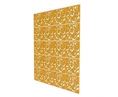 Separé per Interni 20 Pezzi - 161.5x202cm - Giallo Paravento da Interno Uccello Divisori Ambienti Casa per La Decorazione Della Camera Da Letto Del Soggiorno Di Casa