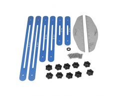 Gradini per Scale Modello per Strumenti Scaffale Scribe Jig 11-60 Pollici Lega di Alluminio Misura per Montanti Scaffale per Cartongesso(blu)