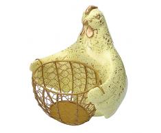 Alipis 1 Set Cesto Portaoggetti Per Galline Cesto Portaoggetti Rotondo Cesto Rustico Arredamento Retrò Cesto Per Uova In Filo Metallico Cesto Tondo Cestini Per Dispensa Resina In Ferro