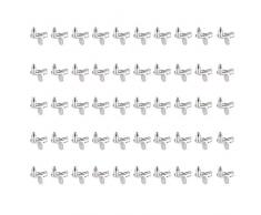 Concisea 50 Pcs Reggipiano, reggimensola, Supporto mensola Perno,ripiano armadio Perno perni,Tono argento,finitura cromata per mobili e librerie