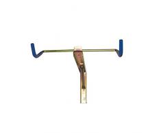 Supporto portabici mensola a parete plastificata in acciaio tropicalizzato