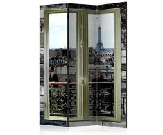 murando Paravento Finestra Paesaggio 135x172 cm Stampa unilaterale su tela in TNT Parete Divisoria Interno Separatore Stanza Pieghevole Decorazioni nero d-B-0153-z-b