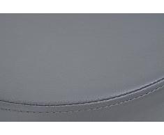 CLP Sgabello da lavoro regolabile in altezza WIEN, imbottitura molto spessa per l'uso professionale (17 cm) grigio