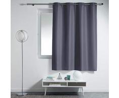 Douceur dintérieur, tenda con occhielli in metallo, 140 x 180 cm, in poliestere, tinta unita, essenziale