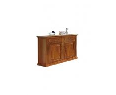InHouse srls Credenza, Arte povera, in Legno massello e MDF con rifinitura Bassano - Mis. 177 x 48 x 110