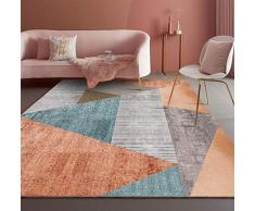Liveinu Tappeti A Pelo Corto per Salotto Soggiorno Modern Design Tappeto per Salotto Arredamento Antiscivolo Lavabili Tappeto Classico Ornamenti 160x230cm STY-2-10
