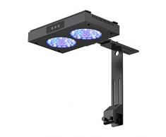 NICREW HyperReef 100W LED Acquario Marino, Lampada Acquario Marino a Spettro Completo per Corallo, Plafoniera LED Acquario Marino con Staffa