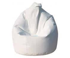 13Casa Nylon A10 Poltrona Sacco, Nylon, Bianco, 80x80x120 cm