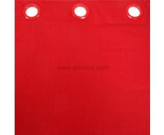 Douceur DIntérieur - 1600532, Tenda Con Occhielli , 140 X 260 Cm , Essentiel , Poliestere Unito , Rosso