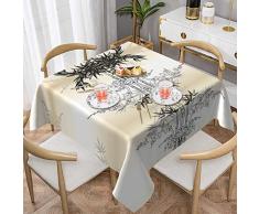 PartyUnix Tovaglia rotonda con albero di bambù e fiori di ciliegio, ideale per tavoli da buffet, feste a prezzi accessibili