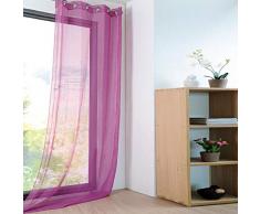 Caritex Tenda arredo Velata Monna 140x280 cm con Borchie R710 Fucsia