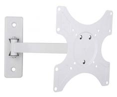 TECHLY 023837 Supporto a muro per TV LED LCD 19 - 37 inclinabile 2 snodi bianco Bianco