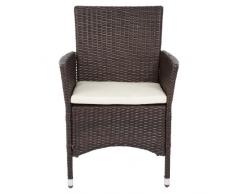 Ultranatura Serie Palma - Poltrona In Polyrattan con Braccioli - 59 X 57 X 85Cm